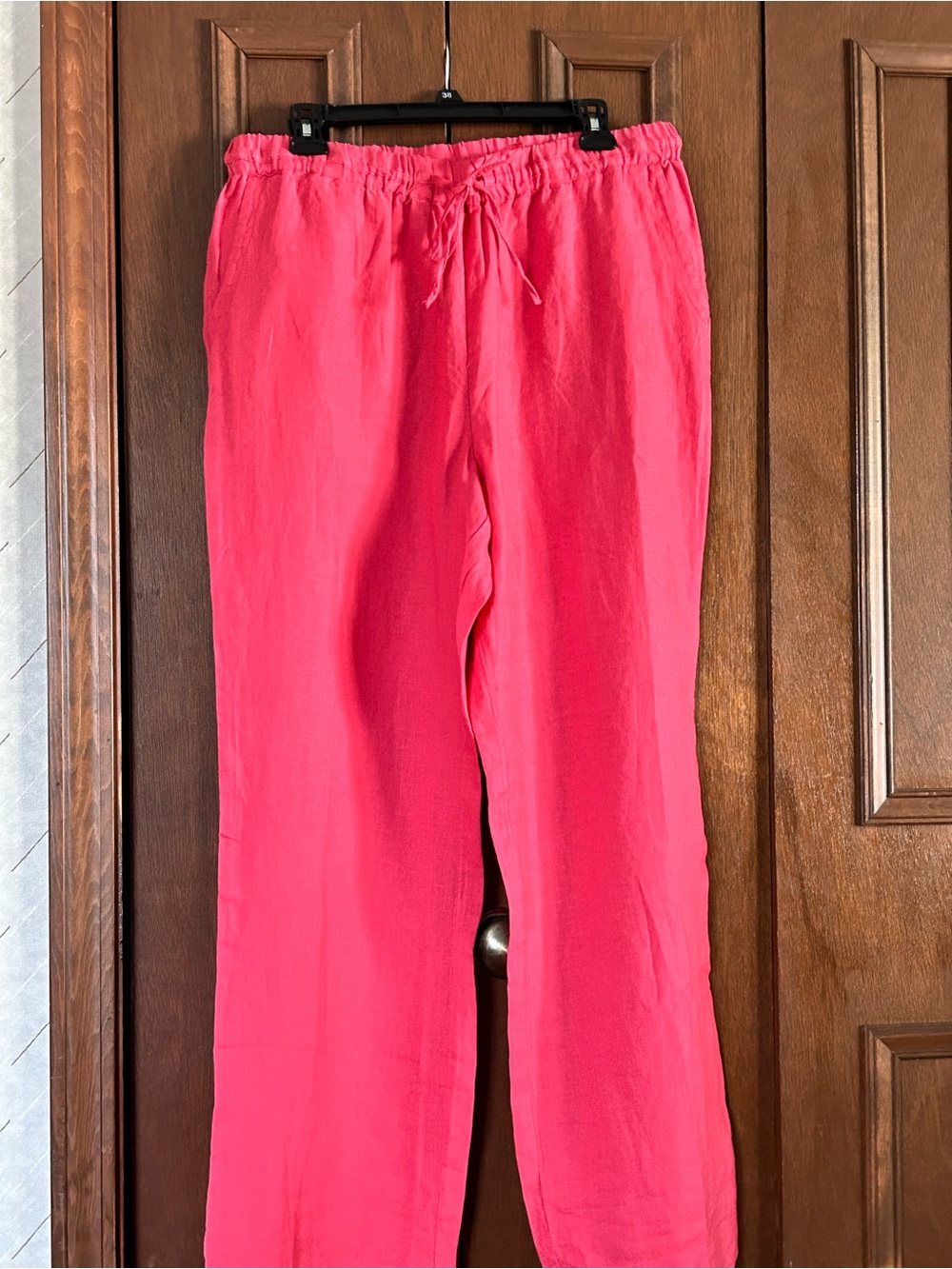 Charter Club Coral Linen Drawstring Pants
